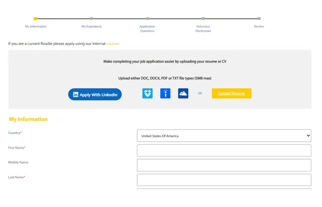 fill the details in the form