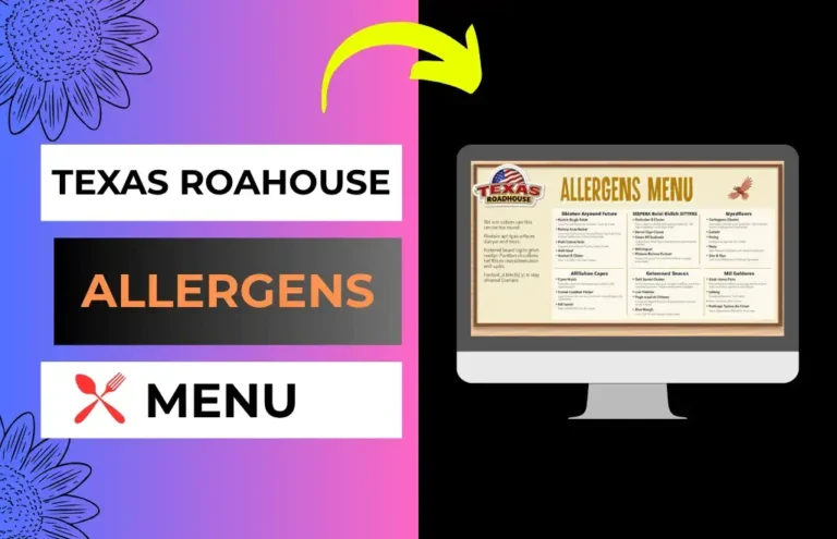 Texas Roadhouse allergens menu