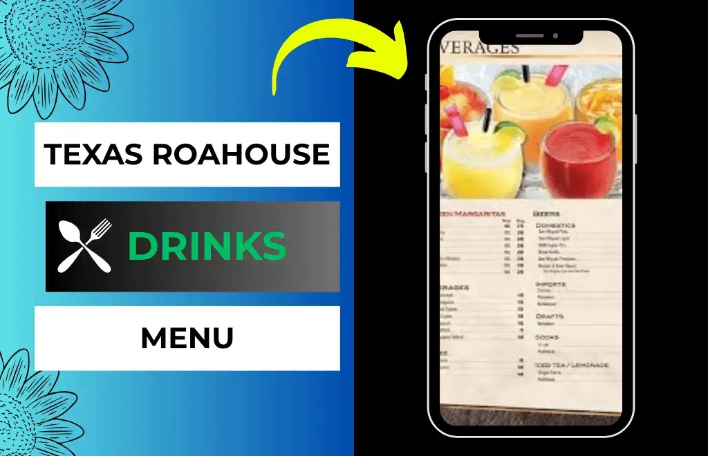 Complete Texas Roadhouse drinks menu