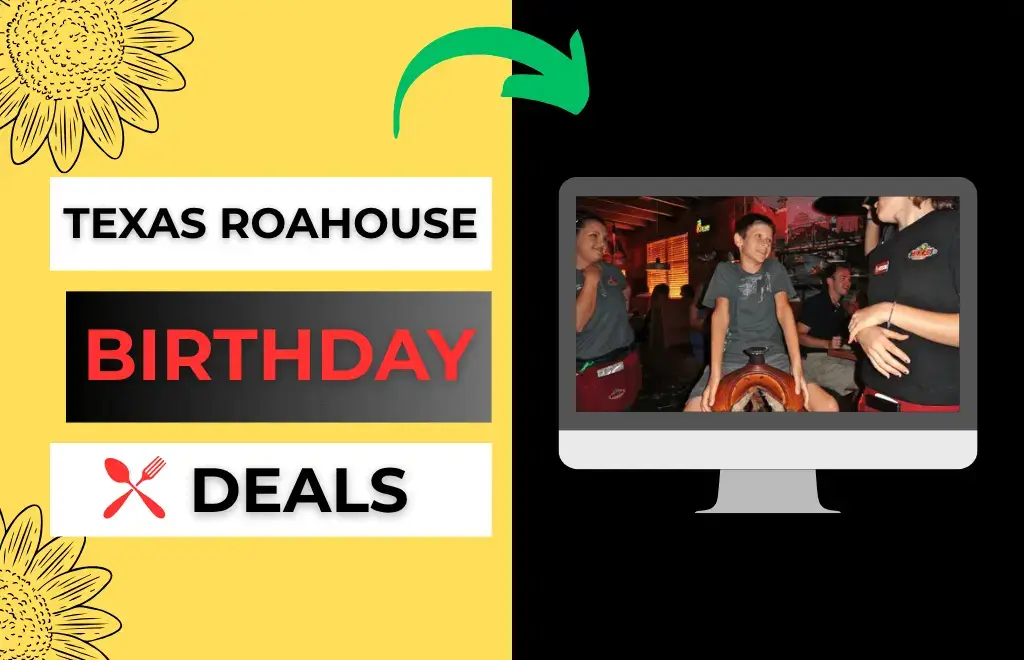 Texas Roadhouse birthday saddle and specials