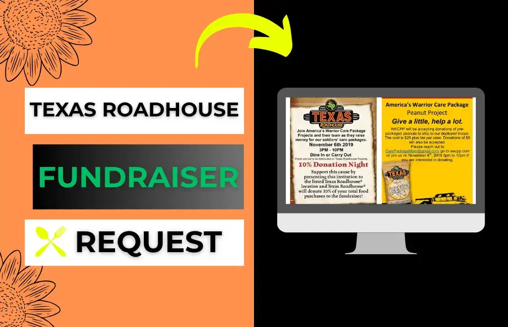 Texas Roadhouse fundraiser and donation request