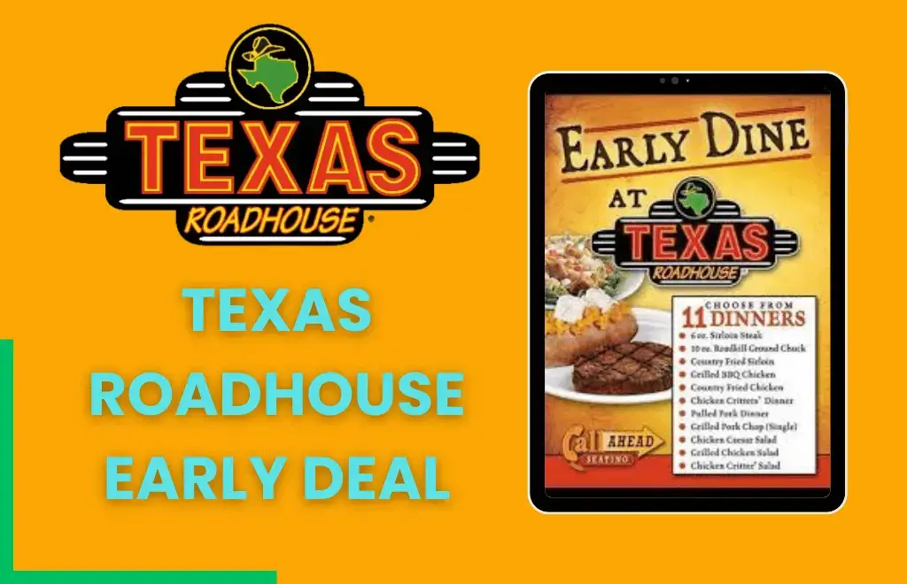 Get early dine deal