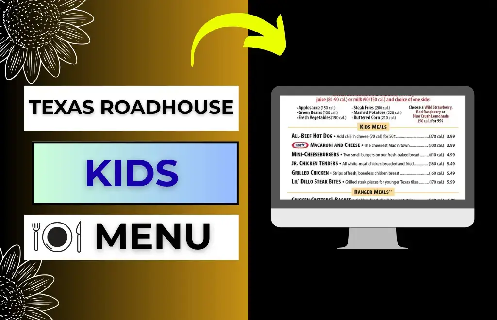 Texas Roadhouse Kids Menu